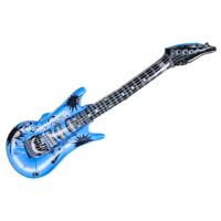 Opblaas gitaar - blauw - speelgoed - kinderen - opblaasbaar Opblaas gitaar - blauw - speelgoed - kinderen - opblaasbaar