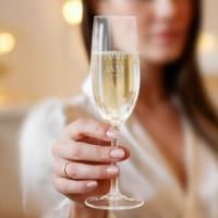 Champagneglas graveren - 6 stuks