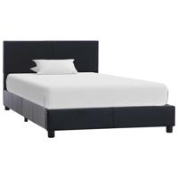 Bedframe kunstleer zwart 100x200 cm