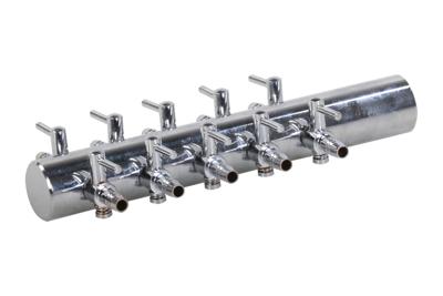 Europond Messing Luchtverdeler 10 Uitgangen 4mm - Beluchtingssysteem met Precisie-Kraan