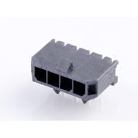 Molex 436500401 Male header, inbouw (standaard) Totaal aantal polen: 4 Rastermaat: 3 mm Inhoud: 1 stuk(s) Tray - thumbnail