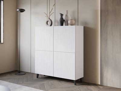 Dressoir FUKETTE 4 deuren wit