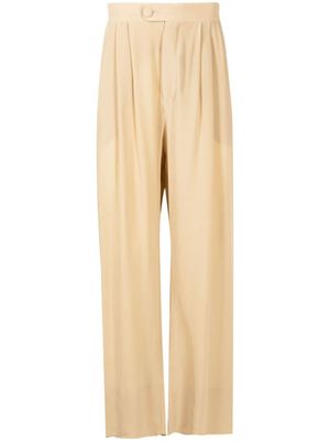 Handred pantalon en soie à coupe ample - Tons neutres