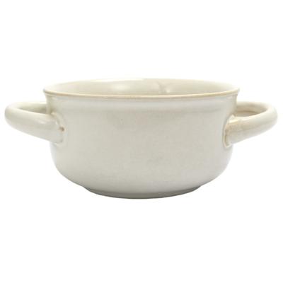 Soepkommen Classic - creme wit - 1x stuks - 14 x 7 cm - keramiek - soepkommetjes