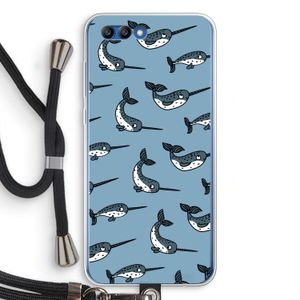 Narwhal: Honor 10 Transparant Hoesje met koord