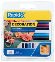 Rapid lijmpatronen gekleurd | classic | 7 mm x 94 mm | 36 stuks | blister - 5001363