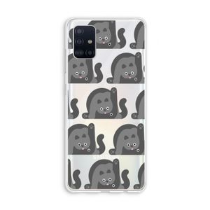 Cats: Galaxy A51 4G Transparant Hoesje