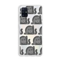 Cats: Galaxy A51 4G Transparant Hoesje
