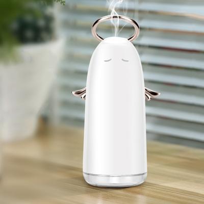 TSHM0 mini Angel Atomizing luchtbevochtiger met kleurrijke nachtlampjes water tank capaciteit: 230mL (goud)