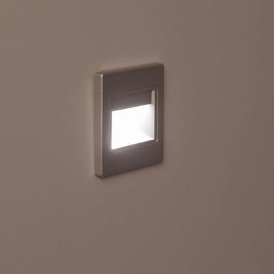 Trapverlichting zilver &apos;Karel&apos; inbouw led 1,5W IP20