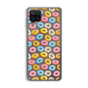 Pink donuts: Samsung Galaxy A12 Transparant Hoesje