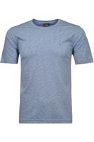 RAGMAN Soft Knit Regular Fit T-Shirt ronde hals blauw, Melange