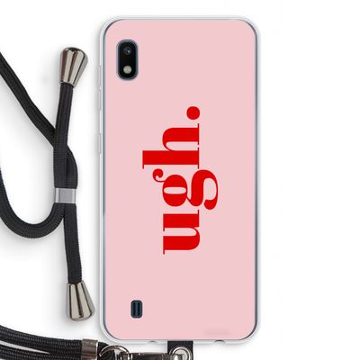 Ugh: Samsung Galaxy A10 Transparant Hoesje met koord