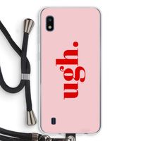 Ugh: Samsung Galaxy A10 Transparant Hoesje met koord