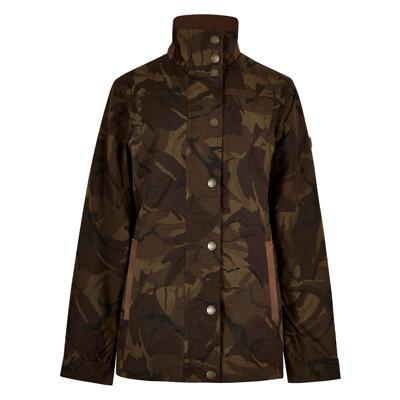 Dames waxjas Mountrath LTD Brown Camo