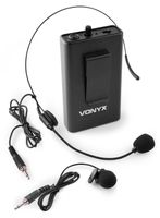 Vonyx BP12 bodypack met headset voor Vonyx UHF systemen - 864.500 MHz - thumbnail
