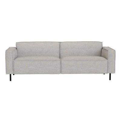 Leen Bakker - Bank Madison 4-zits - Maggy - Licht - Stof - Grijs - 90x223x77 Cm
