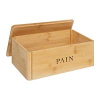 5Five Broodtrommel - bamboe hout - 33 x 20 x 12 cm - met deksel