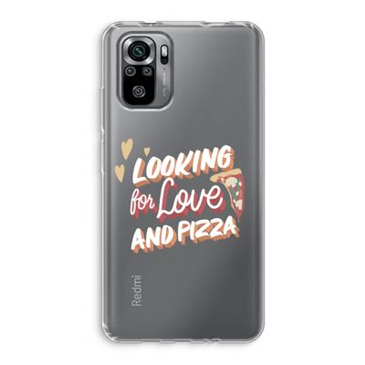 Pizza is the answer: Xiaomi Redmi Note 10S Transparant Hoesje