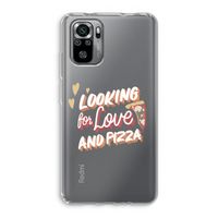 Pizza is the answer: Xiaomi Redmi Note 10S Transparant Hoesje