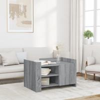 Salontafel 80x50x50 cm bewerkt hout grijs sonoma eikenkleur