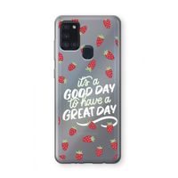 Don't forget to have a great day: Samsung Galaxy A21s Transparant Hoesje Don't forget to have a great day: Samsung Galaxy A21s Transparant Hoesje
