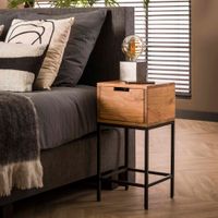 LifestyleFurn Nachtkastje Ilsinho Acaciahout - Massief acacia naturel