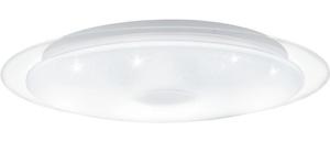 EGLO Lanciano 1 plafondverlichting Chroom, Transparant, Wit LED