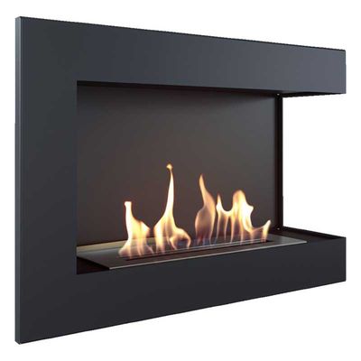 Hoek bio-ethanol haard - 70 cm rechts