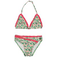 Quapi Meisjes bikini - Vimke - AOP Groen bloemen - thumbnail