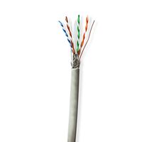 Netwerk Kabel Rol | CAT6 | Solid | S/FTP | CCA | 305.0 m | Binnenshuis | Rond | PVC | Grijs | Trekdoos - thumbnail