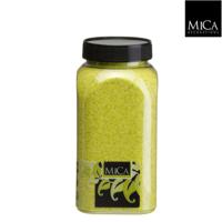 Zand lichtgroen fles 1 kilogram - Mica decorations
