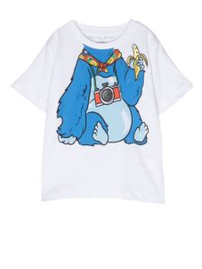 Stella McCartney Kids t-shirt en coton à imprimé graphique - Blanc