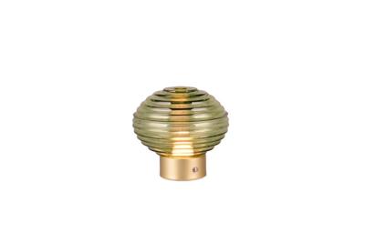 Trio Oplaadbare tafellamp goudEarl groen glas - R57771115