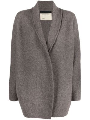 Frenckenberger cardigan à fini feutré - Marron