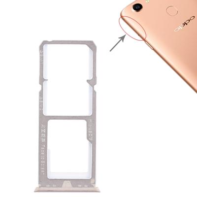 2 x SIM-kaart lade + micro SD-kaart lade voor OPPO A79 (goud)