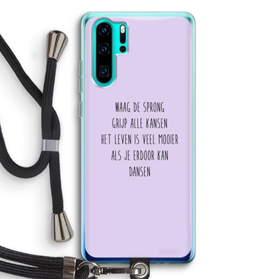 Sprong: Huawei P30 Pro Transparant Hoesje met koord