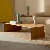 Kave Home Salontafel 'Litto' Eiken, 140 x 70cm, kleur Naturel