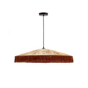 Kave Home Hanglamp 'Pollensa' Raffia, 75cm
