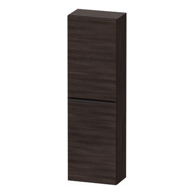 Hoge Kast Duravit D-Neo Kolomkast Wand 132 cm Linksdraaiend Mat Kastanje (Donker)