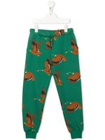 Mini Rodini pantalon de jogging à imprimé Mallard - Vert