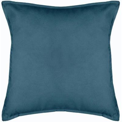 Bank/sierkussens huiskamer Sophia - 53 x 53 cm - Blauw - polyester - met rits