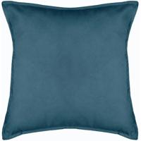 Bank/sierkussens huiskamer Sophia - 53 x 53 cm - Blauw - polyester - met rits