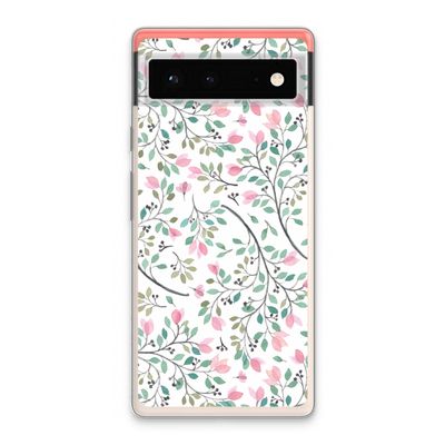 Sierlijke bloemen: Google Pixel 6 Transparant Hoesje