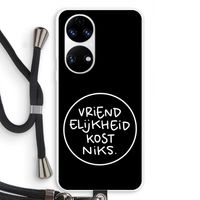 Vriendelijkheid: Huawei P50 Transparant Hoesje met koord