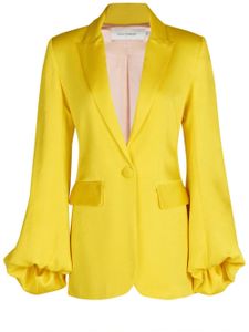 Silvia Tcherassi blazer Coco à simple boutonnage - Jaune