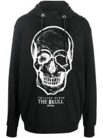 Philipp Plein hoodie à imprimé tête de mort - Noir - thumbnail