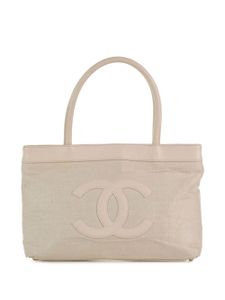 CHANEL Pre-Owned sac à main en toile (2004-2005) - Marron