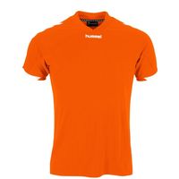 Hummel 110007K Fyn Shirt Kids - Orange-White - 116 - thumbnail