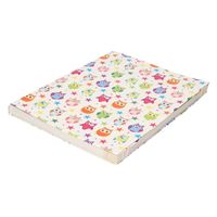 Kaftpapier wit met gekleurde uiltjes 200 x 70 cm   -